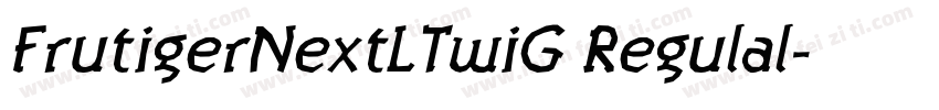 FrutigerNextLTwiG Regulal字体转换